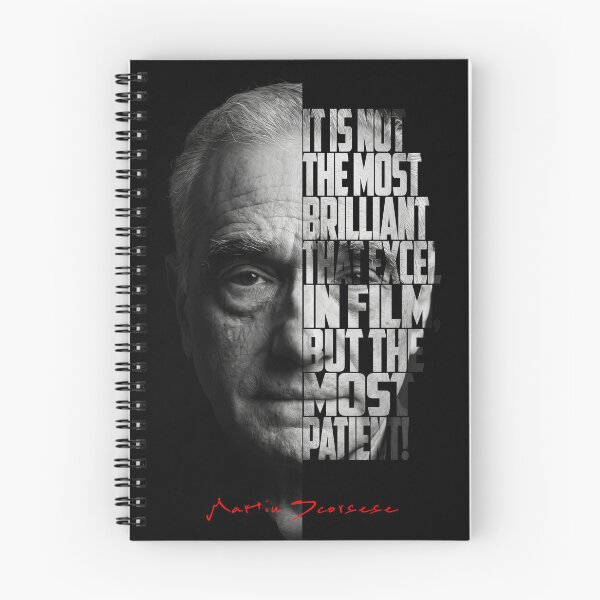 Item preview, Black and white Martin Scorsese Legendary Director quote. designed and sold by Enea Kelo.