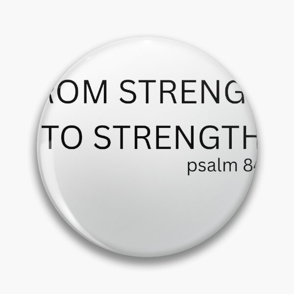 Item preview, From Strength to Strength Christian Bible Verse Design designed and sold by FaithDaniel20.