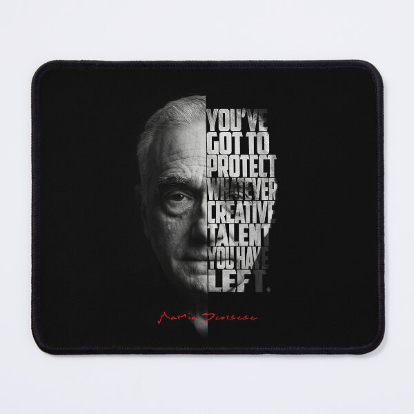 Item preview, Black and white Martin Scorsese Legendary Director quote. designed and sold by Enea Kelo.