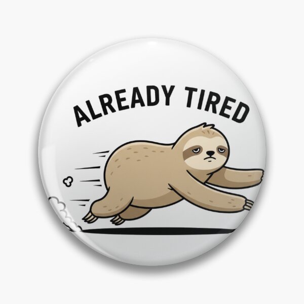 Item preview, Already Tired Sloth Run Club Humor Graphic designed and sold by FiveBlessings.