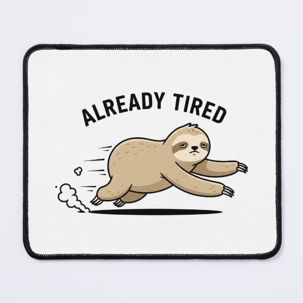 Item preview, Already Tired Sloth Run Club Humor Graphic designed and sold by FiveBlessings.
