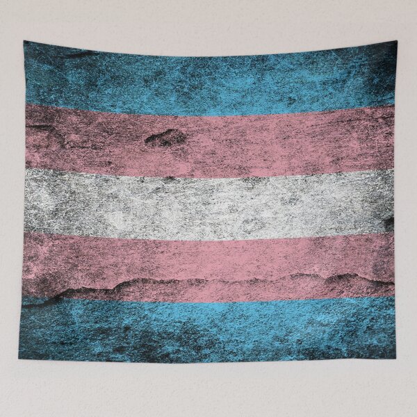 Item preview, Transgender flag | Grunge style designed and sold by Dani Weber.