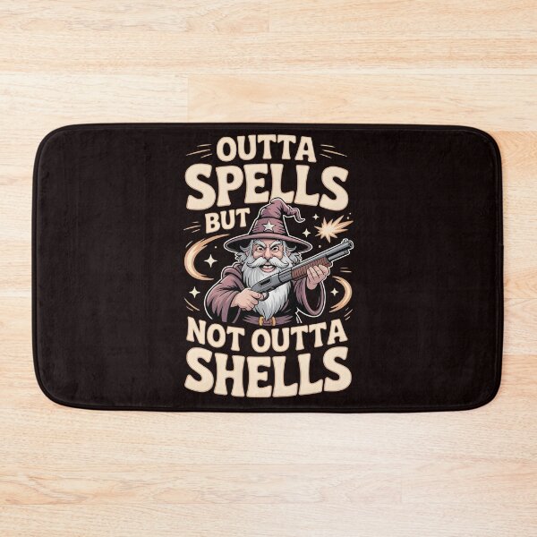 Item preview, Outta Spells But Not Outta Shells – Funny Wizard Fantasy Meme designed and sold by Redgiant87x.