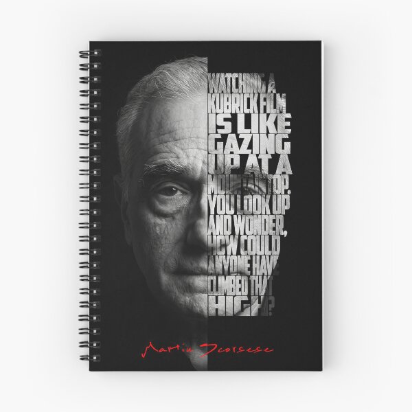 Item preview, Black and white Martin Scorsese Legendary Director quote. designed and sold by Enea Kelo.
