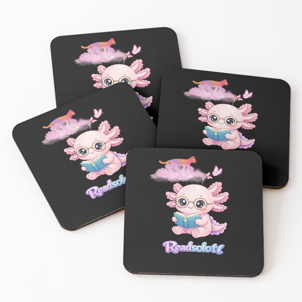 Item preview, Readsolotl – Cute Axolotl Reading and Dreaming designed and sold by CyrilloArt.