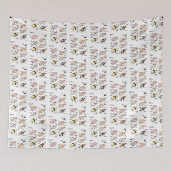 Item preview, Japanese Sushi - Technical Drawing designed and sold by Rhu Creations.