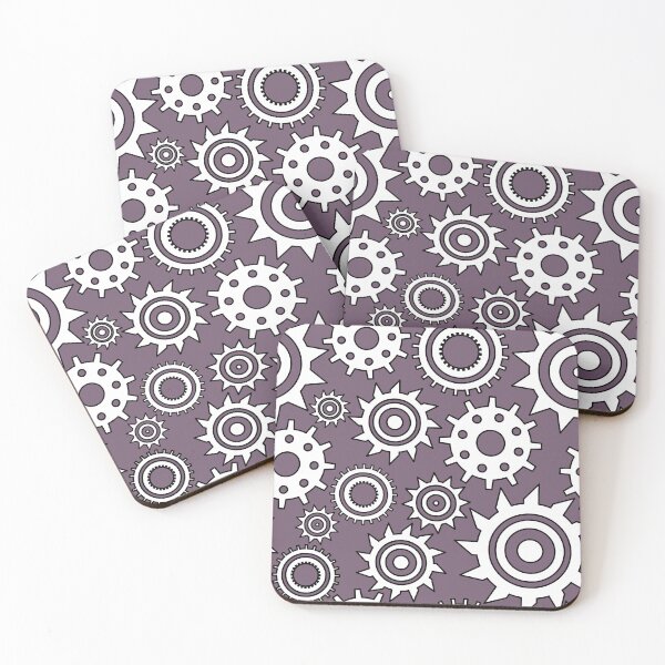 Item preview, Steampunk Mechanical Gear Pattern – Industrial Cogwheel Seamless Design designed and sold by alijun.