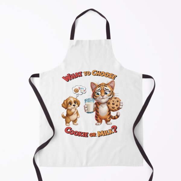 Item preview, What to Choose – Cookie or Milk? Cute Cookie Cereal Funny Breakfast Design designed and sold by Art-Arcade6.