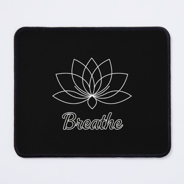 Item preview, Breathe Lotus Flower Minimalist Yoga Graphic designed and sold by FiveBlessings.