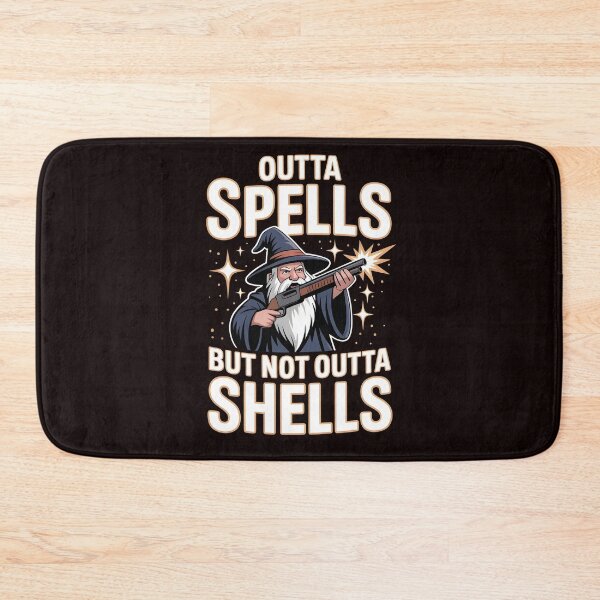 Item preview, Outta Spells But Not Outta Shells – Funny Wizard Sarcasm Meme designed and sold by Redgiant87x.