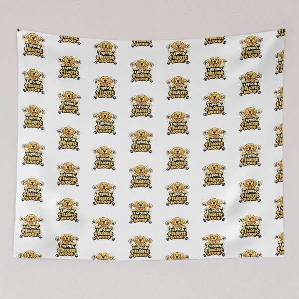 Item preview, I Speak Fluent Woof Golden Retriever Gift designed and sold by WildVista.