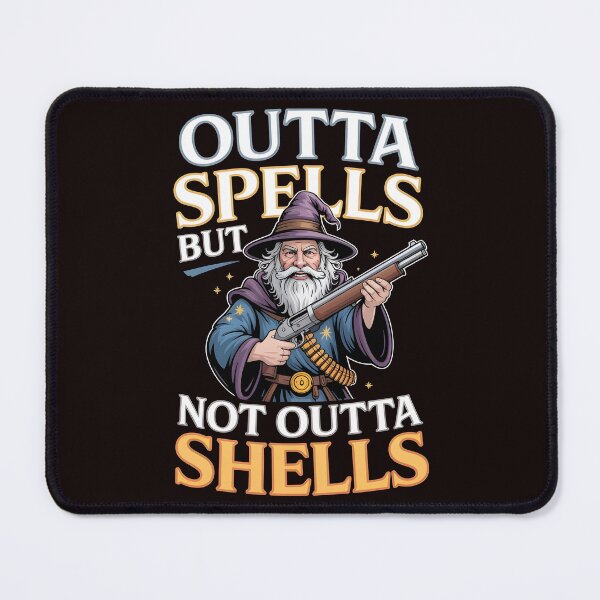 Item preview, Outta Spells But Not Outta Shells – Sarcasm Fantasy Meme Design designed and sold by Redgiant87x.