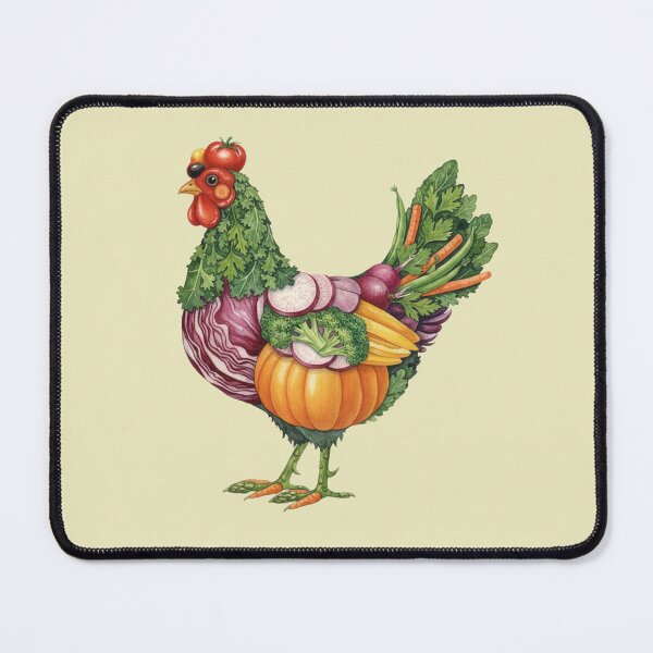 Item preview, Vegetable Chicken Botanical Farm Illustration designed and sold by Teenidesign .