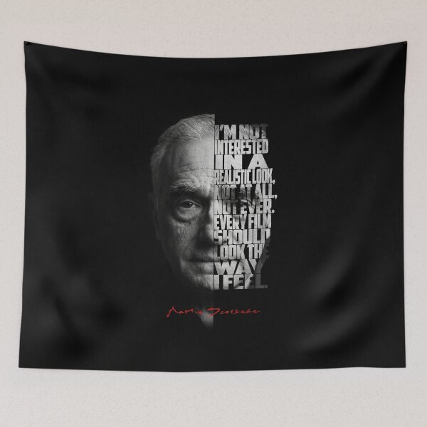 Item preview, Black and white Martin Scorsese Legendary Director quote. designed and sold by Enea Kelo.