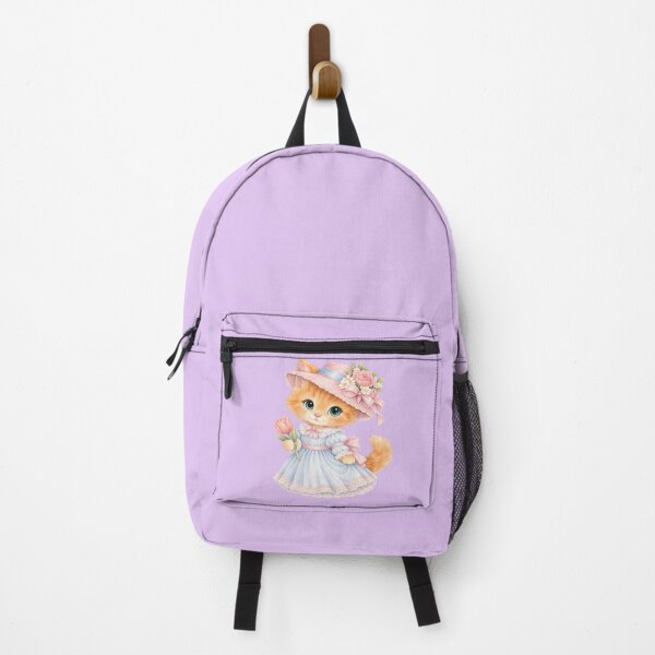Item preview, Pastel Victorian Kitten with Tulip Illustration designed and sold by Sn1ver.
