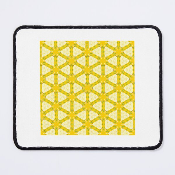 Item preview, Bright Yellow Botanical Starburst Seamless Pattern designed and sold by erdmandevon.