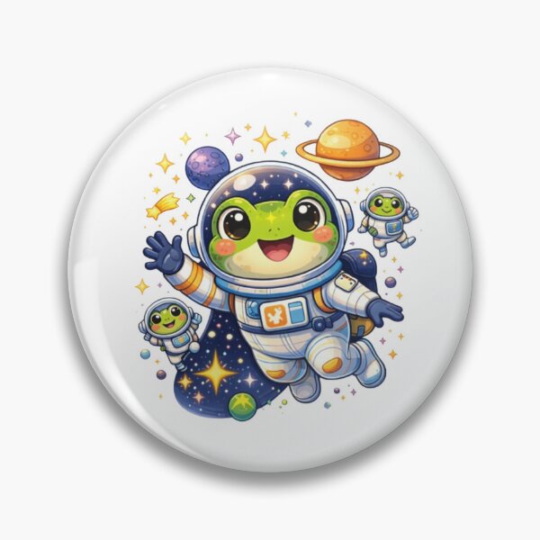 Item preview, Astronaut frogs in space designed and sold by FroggyOnly.