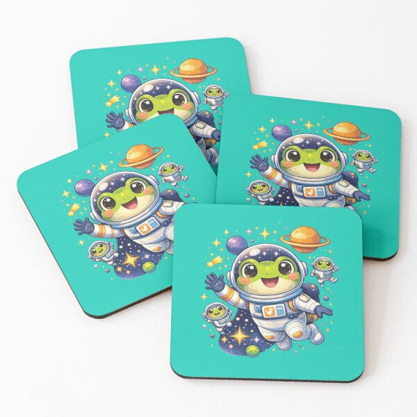 Item preview, Astronaut frogs in space designed and sold by FroggyOnly.