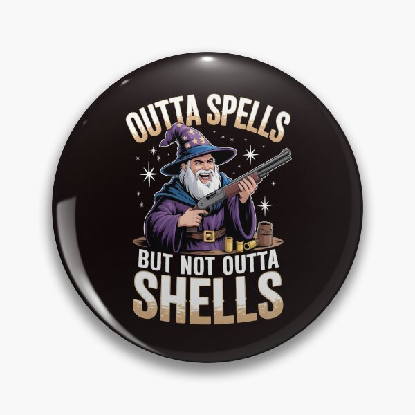 Item preview, Outta Spells But Not Outta Shells – Fantasy Meme With Wizard Humor designed and sold by Redgiant87x.