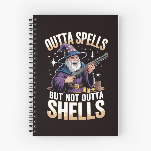 Item preview, Outta Spells But Not Outta Shells – Fantasy Meme With Wizard Humor designed and sold by Redgiant87x.