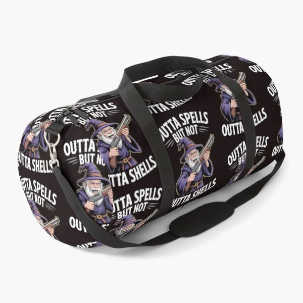 Item preview, Outta Spells But Not Outta Shells – Sarcastic Funny Wizard Meme designed and sold by Redgiant87x.