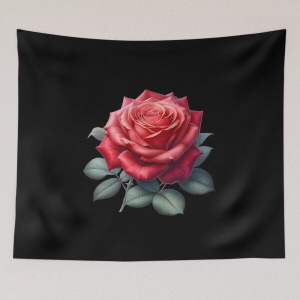 Item preview, Elegant Red Rose Blossom – Floral Aesthetic Design designed and sold by artedigital99.