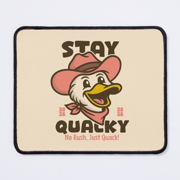 Item preview, Stay Quacky – Funny Cowboy Duck Western Cartoon Design designed and sold by adipra.