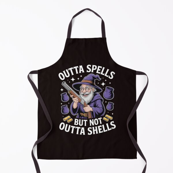 Item preview, Outta Spells But Not Outta Shells – Fantasy Meme Wizard Joke designed and sold by Redgiant87x.
