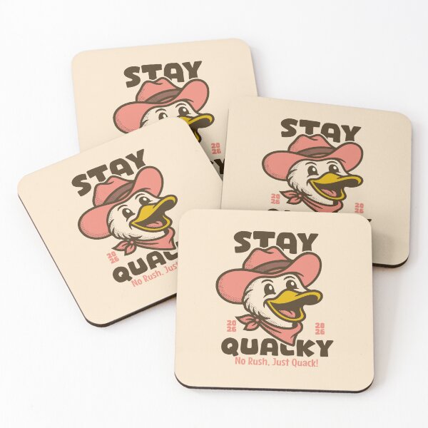 Item preview, Stay Quacky – Funny Cowboy Duck Western Cartoon Design designed and sold by adipra.