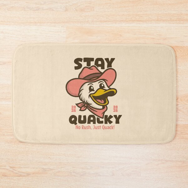 Item preview, Stay Quacky – Funny Cowboy Duck Western Cartoon Design designed and sold by adipra.