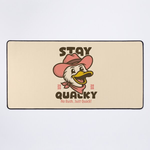 Item preview, Stay Quacky – Funny Cowboy Duck Western Cartoon Design designed and sold by adipra.