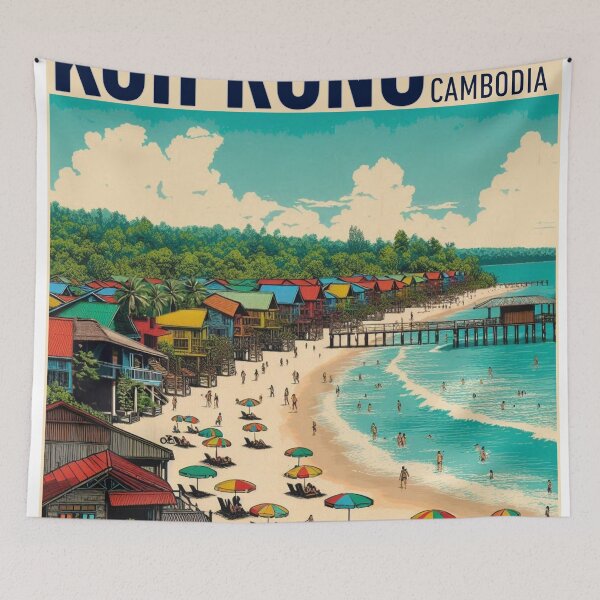 Item preview, Koh Rong Cambodia Retro Beach |Southeast Asia Travel designed and sold by SHELOPS.