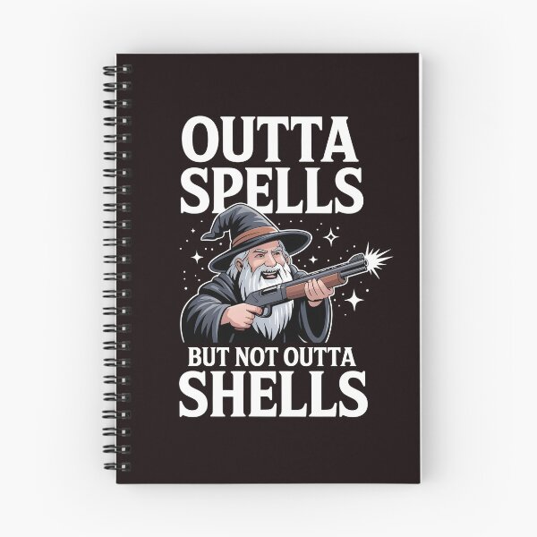 Item preview, Outta Spells But Not Outta Shells – Funny Wizard Fantasy Sarcasm designed and sold by Redgiant87x.