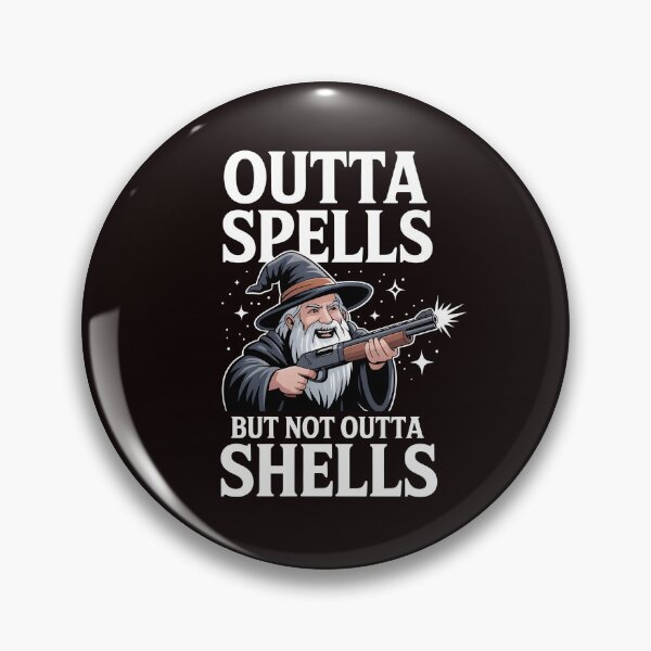 Item preview, Outta Spells But Not Outta Shells – Funny Wizard Fantasy Sarcasm designed and sold by Redgiant87x.