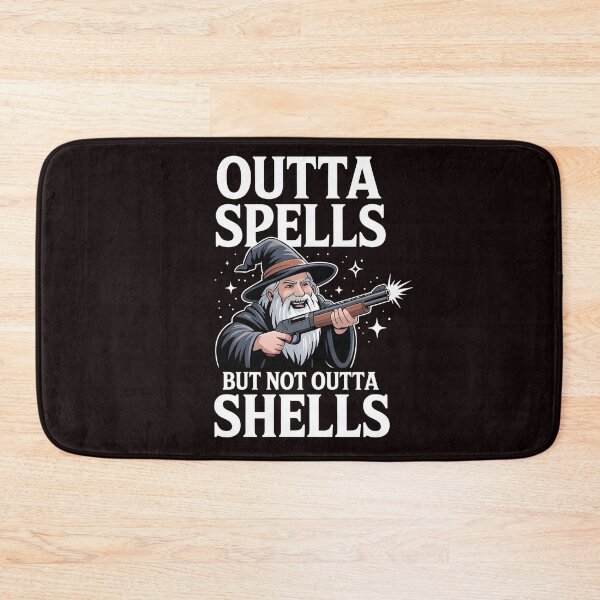 Item preview, Outta Spells But Not Outta Shells – Funny Wizard Fantasy Sarcasm designed and sold by Redgiant87x.