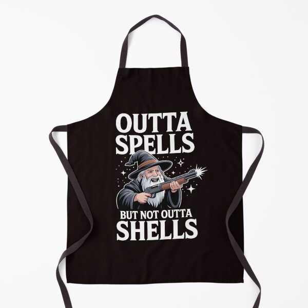 Item preview, Outta Spells But Not Outta Shells – Funny Wizard Fantasy Sarcasm designed and sold by Redgiant87x.