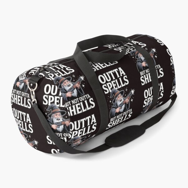 Item preview, Outta Spells But Not Outta Shells – Funny Wizard Fantasy Sarcasm designed and sold by Redgiant87x.