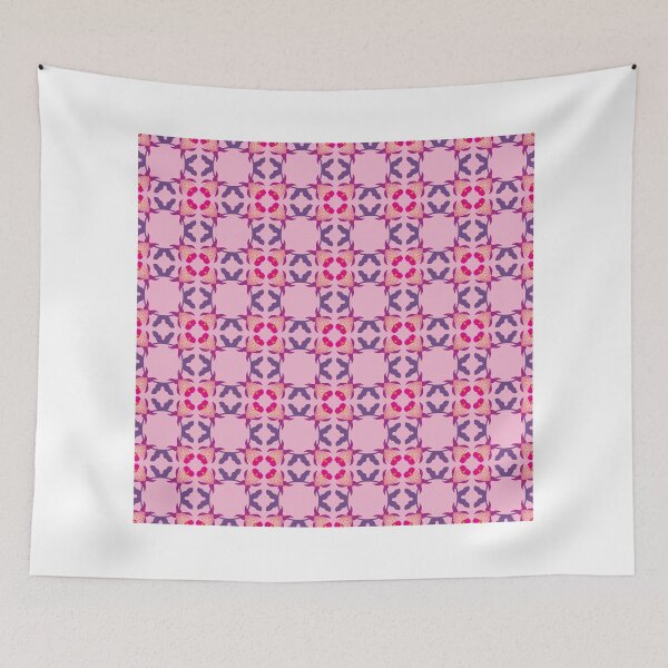Item preview, Vibrant Pink Butterfly Floral Tile Pattern designed and sold by erdmandevon.