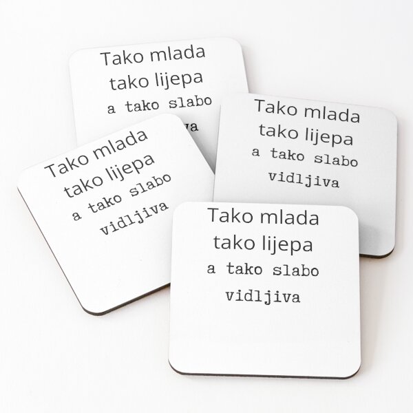 Item preview, Tako mlada tako lijepa  a slabo vidljiva. humor designed and sold by Dmitrij63.