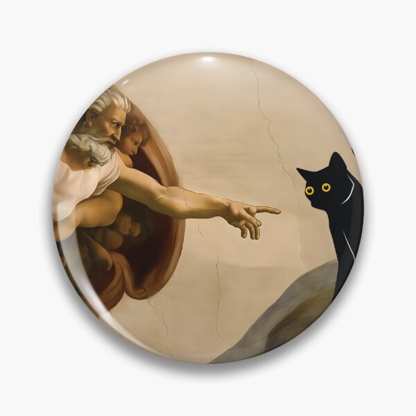 Item preview, PURRFECT CREATION: And GOD Created Cats | Funny Creation of Adam and Cat designed and sold by PurrfectHome.