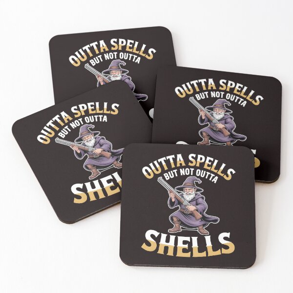 Item preview, Outta Spells But Not Outta Shells – Wizard Fantasy Meme Humor designed and sold by Redgiant87x.