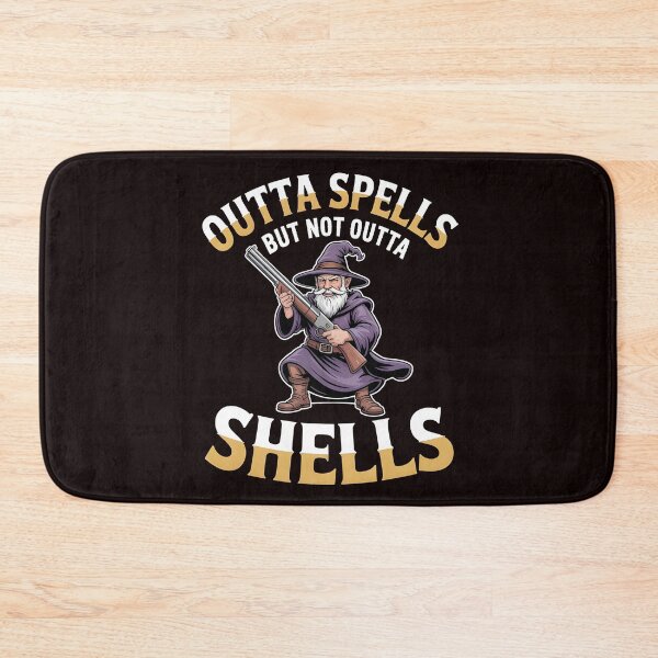 Item preview, Outta Spells But Not Outta Shells – Wizard Fantasy Meme Humor designed and sold by Redgiant87x.