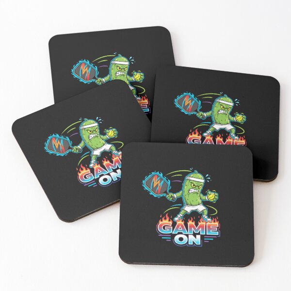 Item preview, Game On Angry Pickleball Cartoon Player designed and sold by FiveBlessings.