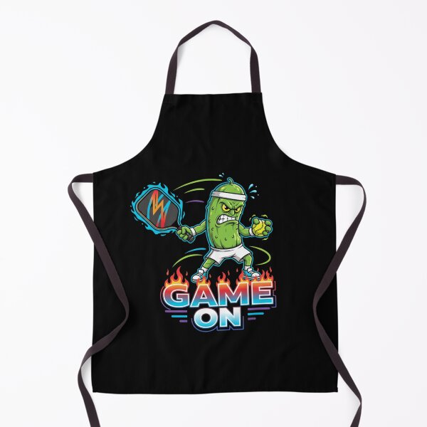 Item preview, Game On Angry Pickleball Cartoon Player designed and sold by FiveBlessings.