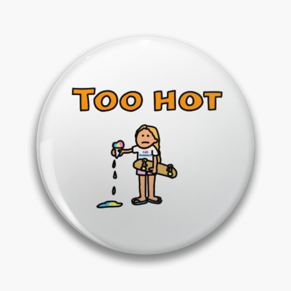 Item preview, Too Hot – Hawaiian Shave Ice Loco Girl Skater Cartoon designed and sold by kpeco.
