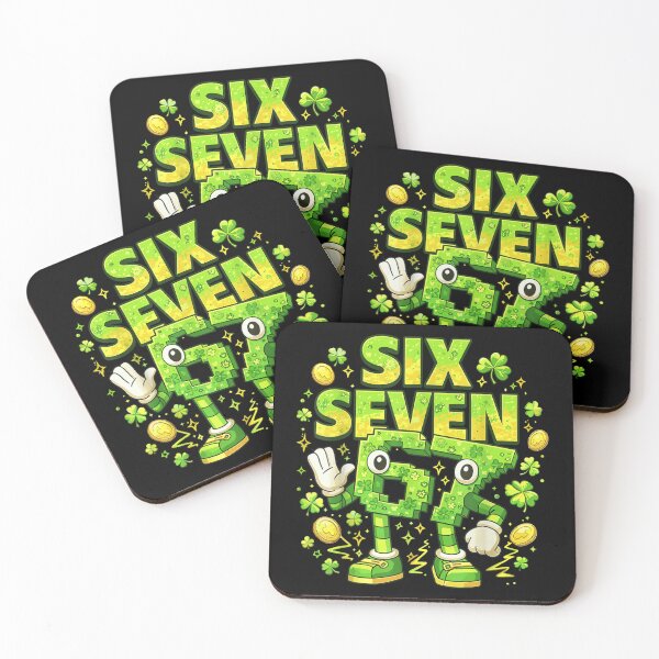 Item preview, Six Seven Lucky Irish St Patricks Day Shamrock Cartoon designed and sold by DienesAngele.