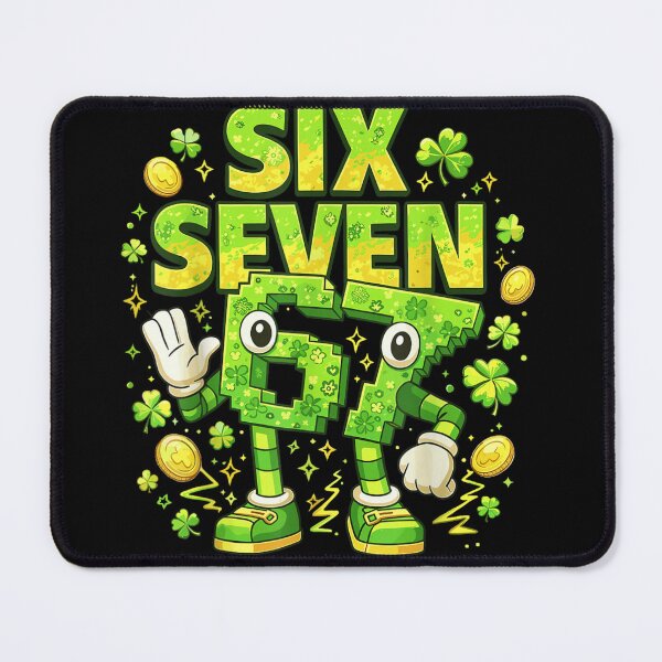 Item preview, Six Seven Lucky Irish St Patricks Day Shamrock Cartoon designed and sold by DienesAngele.