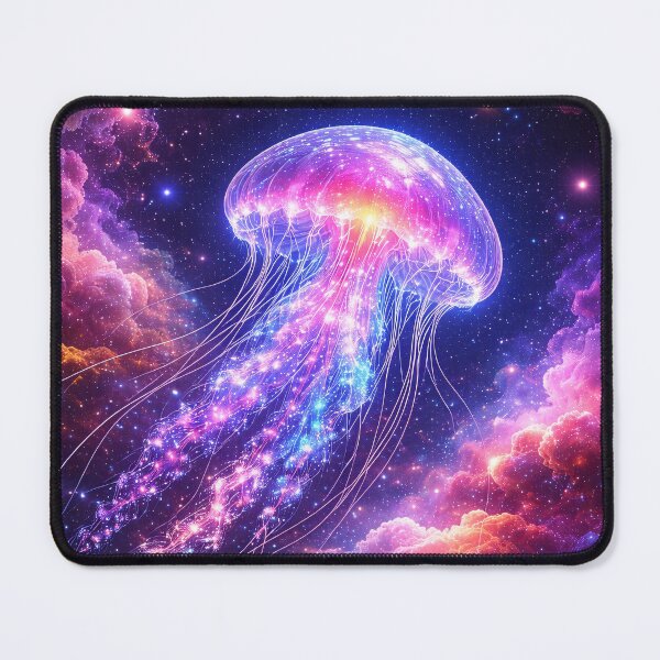 Item preview, Cosmic Bioluminescent Jellyfish Nebula Dreamscape designed and sold by ImaginingNebulae.