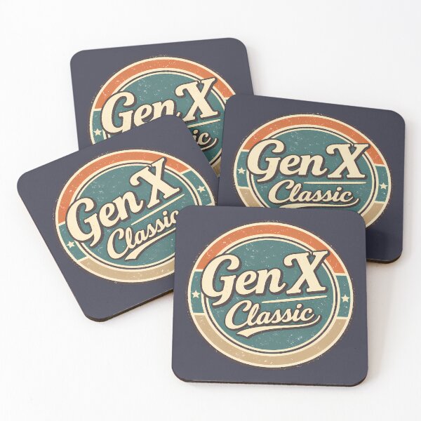 Item preview, Gen X Classic Vintage Retro Badge Design designed and sold by PrintandJoy.