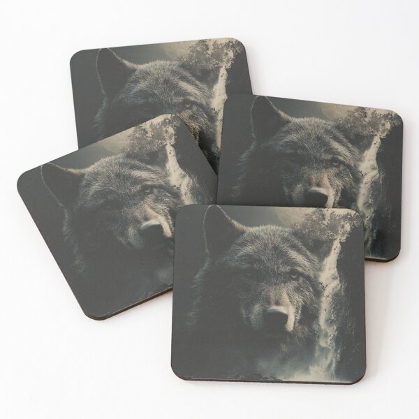 Item preview, Dark Wolf Nature designed and sold by NicolasGlowArt.